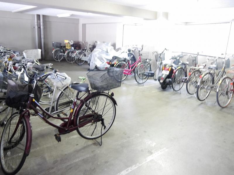 Parking lot. Bicycle-parking space
