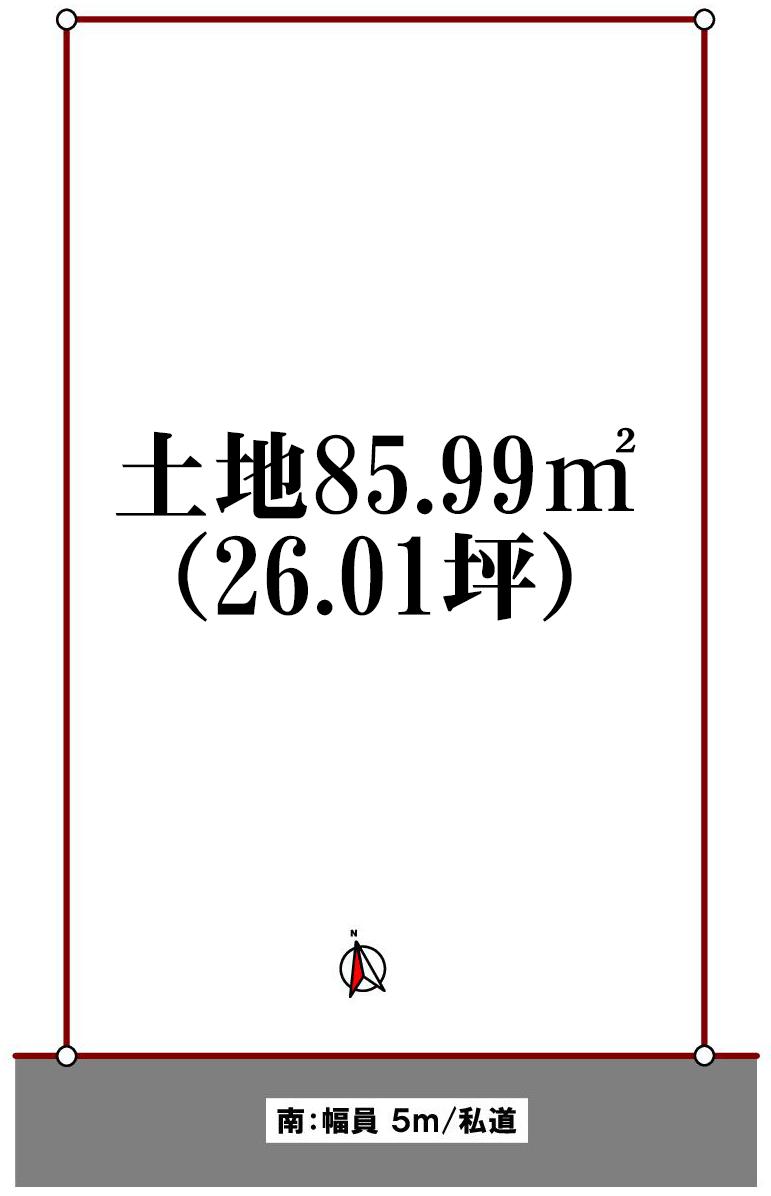 Compartment figure. 33,500,000 yen, 2LDK + 2S (storeroom), Land area 85.99 sq m , It is shaping areas of building area 89.21 sq m 26 tsubo.