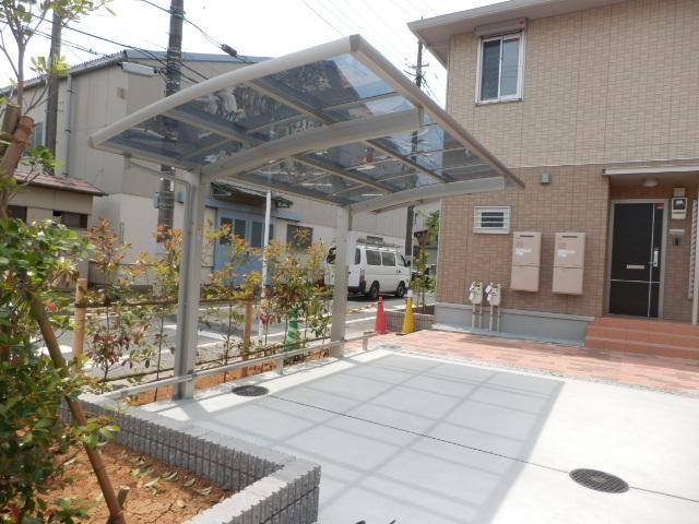 Other common areas. On-site bicycle parking lot