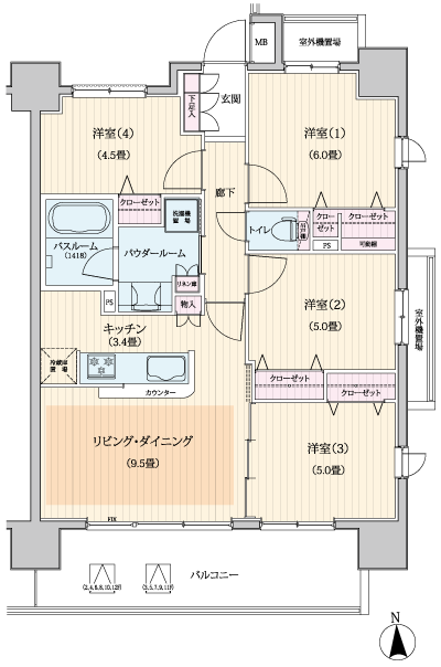 Floor: 4LDK, occupied area: 72.47 sq m, Price: 31.7 million yen ~ 33,800,000 yen, now on sale