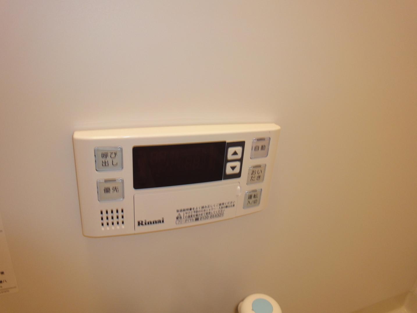 Bath. Hot water supply panel