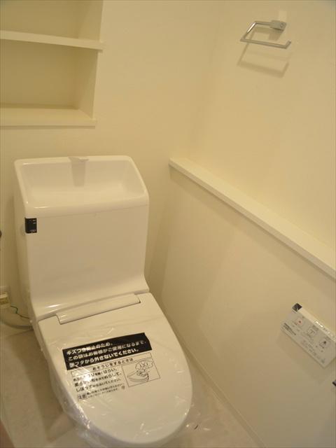 Toilet. counter, Storage rack with