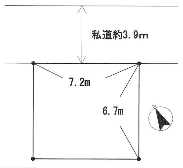 Compartment figure. Land price 12.5 million yen, Land area 48 sq m