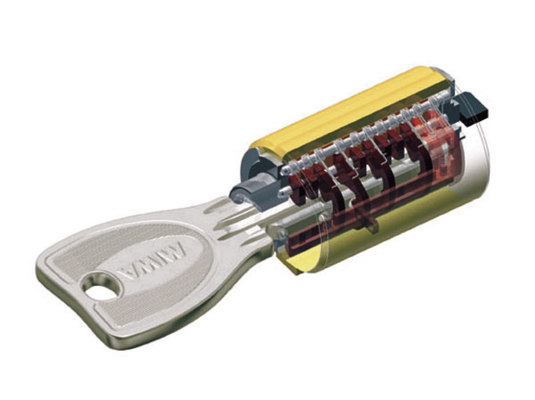 Security.  [Progressive cylinder] It established a high security cylinder which is a combination of 2WAY rotary tumbler system and a locking bar system to the entrance door two places. There is a high resistance to incorrect lock and drill destruction such as picking. Keys are also excellent in operability reversible type.