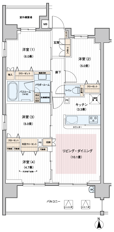 Floor: 4LDK, occupied area: 73.17 sq m, Price: 33,300,000 yen, now on sale