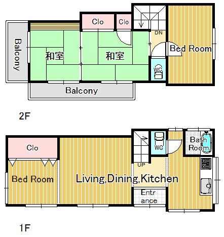 Floor plan. 20.8 million yen, 4LDK, Land area 78.48 sq m , Building area 79.29 sq m spacious building about 80 sq m