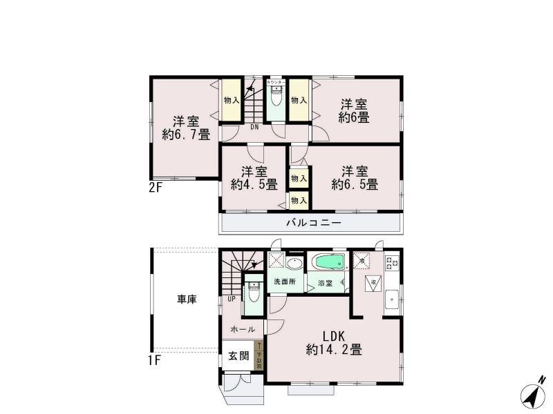 Floor plan. 33,500,000 yen, 4LDK, Land area 85.33 sq m , Building area 101.02 sq m floor plan
