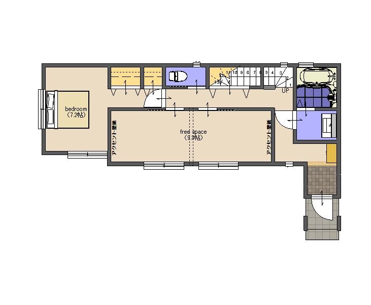Floor plan. 34,800,000 yen, 2LDK + 2S (storeroom), Land area 108.62 sq m , Building area 101.11 sq m 1F Floor Plan