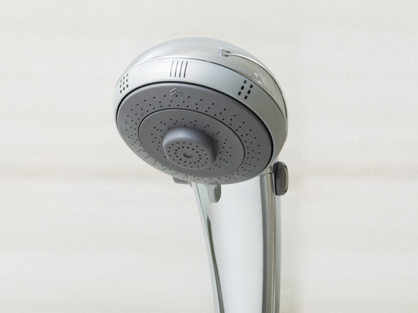 Bathing-wash room.  [Massage shower] To produce a relaxing time three types of shower head with a massage function.