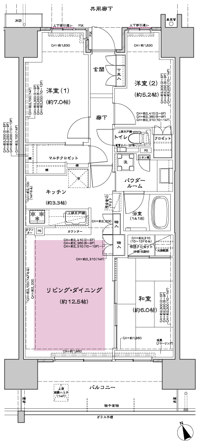 Floor: 3LD ・ K + MC, occupied area: 75.01 sq m, Price: TBD