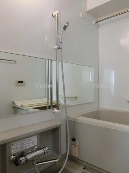 Bathroom. With convenient bathroom dryer even on a rainy day!