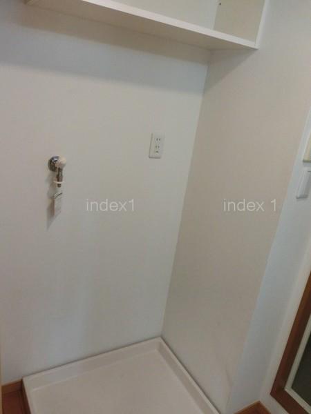 Wash basin, toilet. There is also indoor washing machine Storage