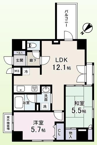 Floor plan. Station! A fully equipped renovation dwelling unit