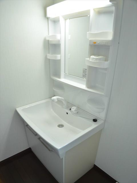 Wash basin, toilet. Big success to get dressed