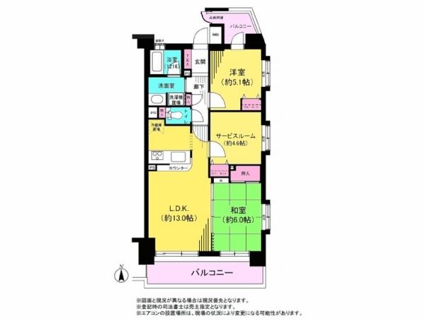Floor plan. 2LDK+S, Price 22,900,000 yen, Occupied area 62.82 sq m , Balcony area 13.96 sq m