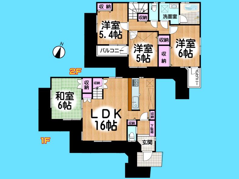 Floor plan. 31,800,000 yen, 4LDK, Land area 100.11 sq m , Building area 90.57 sq m  , Yes Car space ◆  Weekdays, It is possible your visit. Contact us, Free dial  [ 0120-40-4771 ]  Until. Nearby properties also will introduce Adachi. First, Please contact us