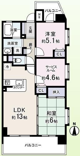 Floor plan. It is a popular dwelling unit furnished ☆