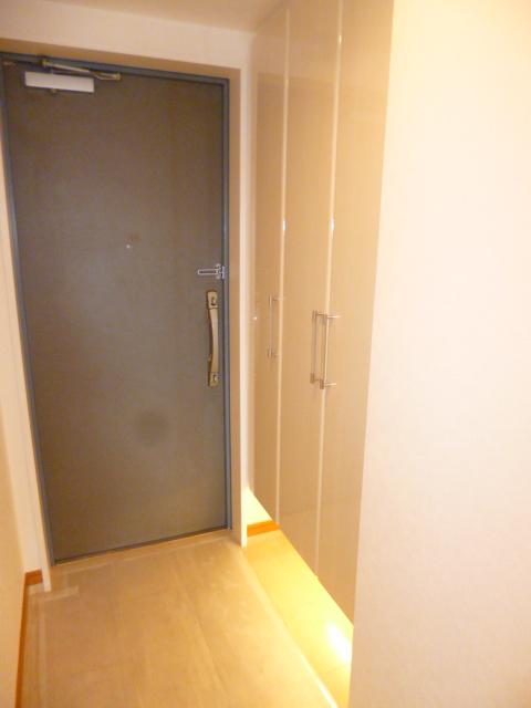 Entrance. Big footwear purse