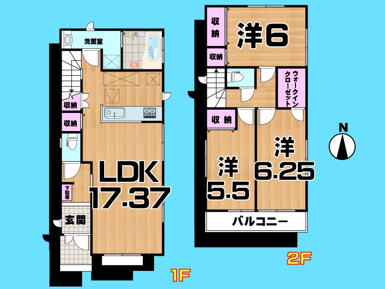 Floor plan. 31,800,000 yen, 3LDK, Land area 107.74 sq m , Building area 85.7 sq m  , Yes Car space ◆  Weekdays, It is possible your visit. Contact us, Free dial  [ 0120-40-4771 ]  Until. Nearby properties also will introduce Adachi. First, Please contact us