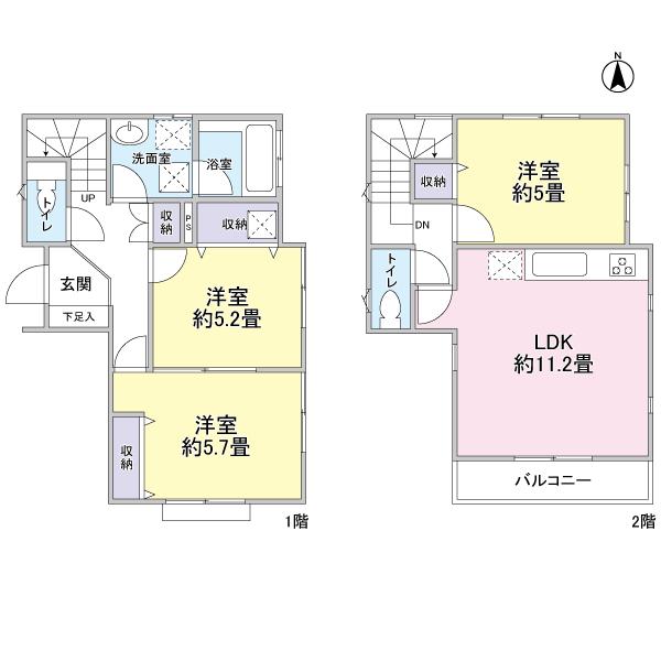 Floor plan. 23.5 million yen, 3LDK, Land area 85.84 sq m , Building area 76.59 sq m floor plan