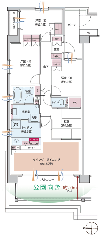 Floor: 4LDK, occupied area: 80.13 sq m, Price: TBD