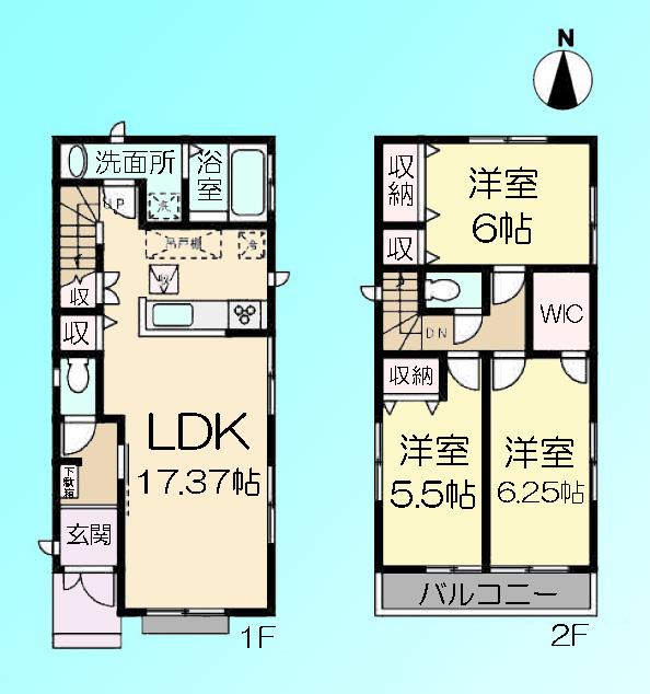 Floor plan. 31,800,000 yen, 3LDK, Land area 107.74 sq m , Building area 85.7 sq m