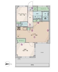 Floor plan. 1LDK+S, Price 13,780,000 yen, Occupied area 50.11 sq m