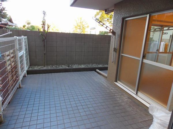 Other introspection. A private garden and terrace together 18 m2