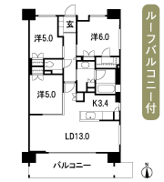 Floor: 3LDK, occupied area: 71.26 sq m