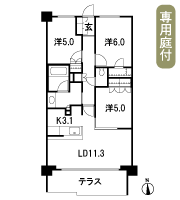 Floor: 3LDK + WIC, the area occupied: 68.2 sq m, Price: 32,200,000 yen, now on sale