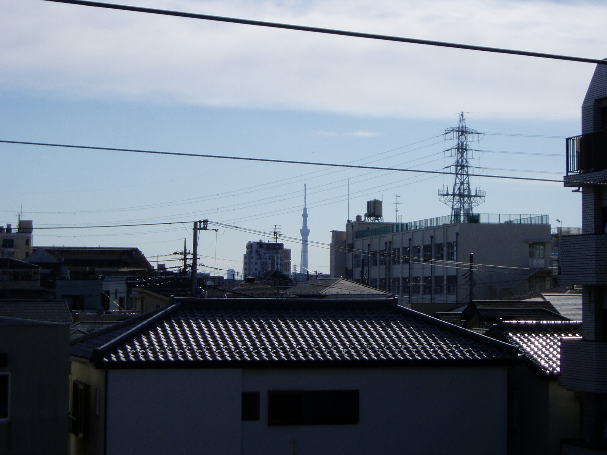 View. From the veranda, It looks Sky tree.