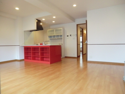 Living and room. Spacious LDK17.1 Pledge ・ There is floor heating