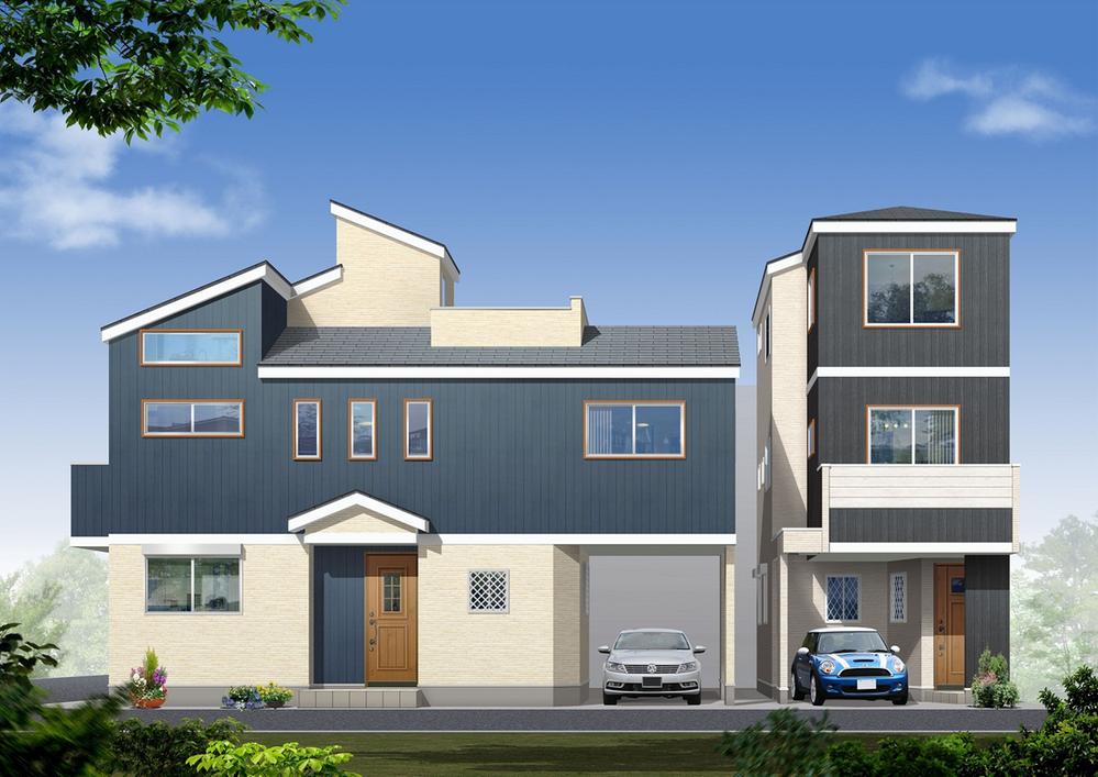 Rendering (appearance). To enrich the lives, Equipment of enhancement up a notch ・ Specification of attractive designer house. (Rendering)