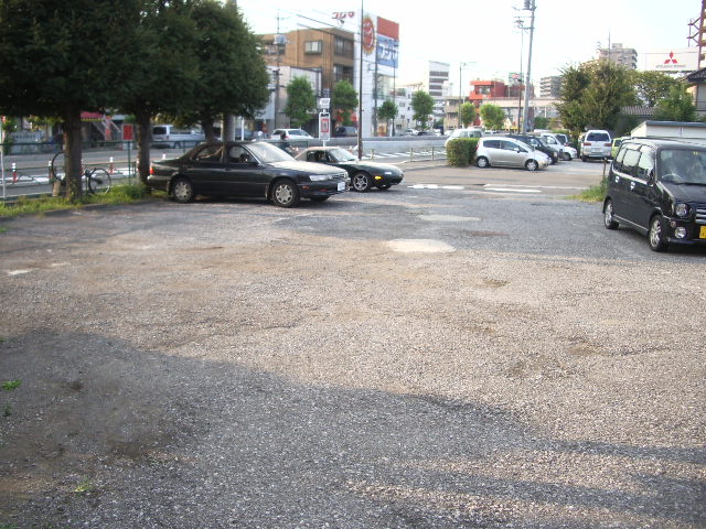 Parking lot. Paved parking lot