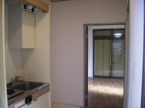 Kitchen. 1-neck is equipped with gas stove. 