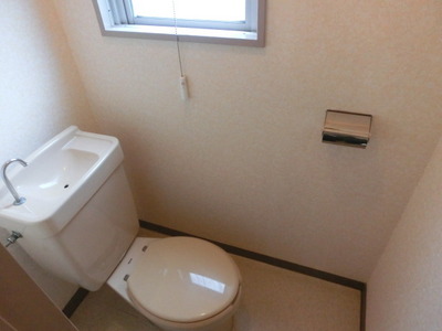 Toilet. Bright toilet of with a small window