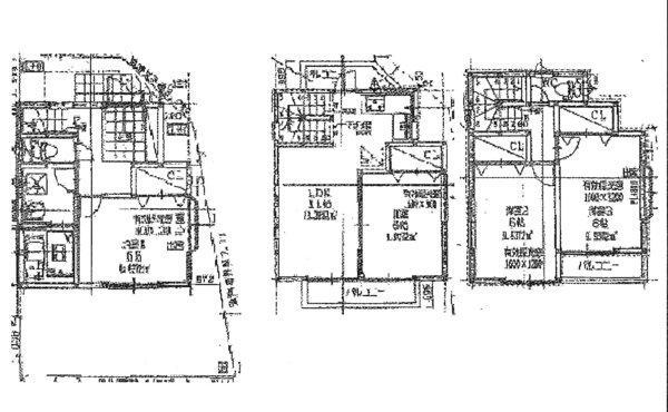 Floor plan. 22,400,000 yen, 4LDK, Land area 60.26 sq m , Building area 91.08 sq m