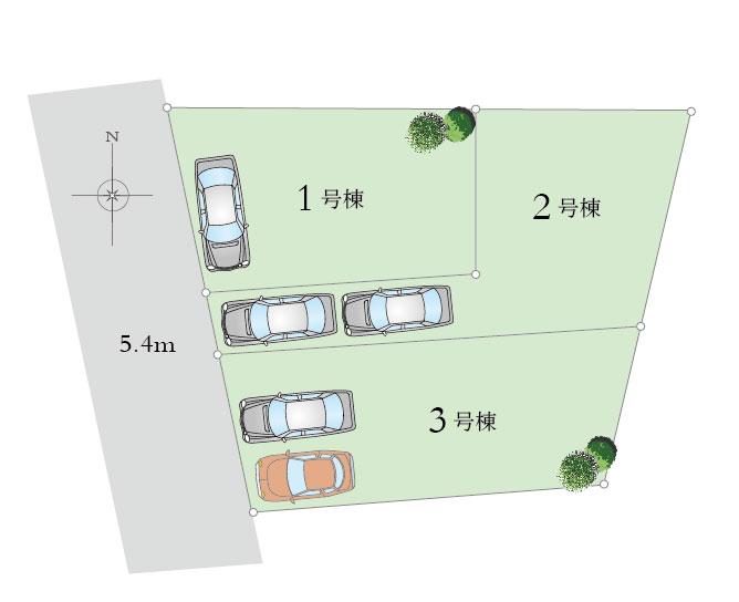 The entire compartment Figure. 2 ・ Building 3 is two car space!