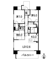 Floor: 3LDK + 2W, occupied area: 75.24 sq m