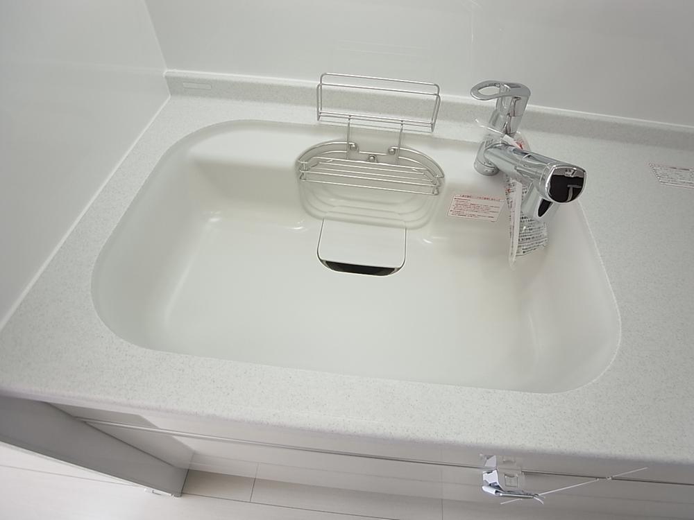 Kitchen. Color kitchen sink adopts radish White Aya Kohde