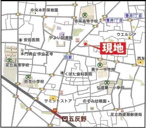 Local guide map. Home Plaza please feel free to contact us to 0800-600-0885! ! Adachi-ku Aoi 2-16 (car navigation system input)