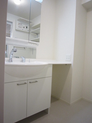 Washroom. Wide size Bathroom Vanity