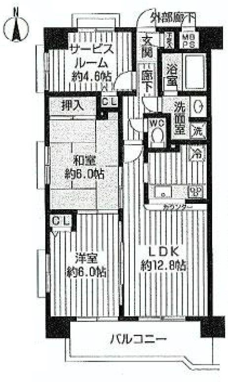 Floor plan. 2LDK+S, Price 17.5 million yen, Occupied area 63.07 sq m , Balcony area 7.78 sq m floor plan