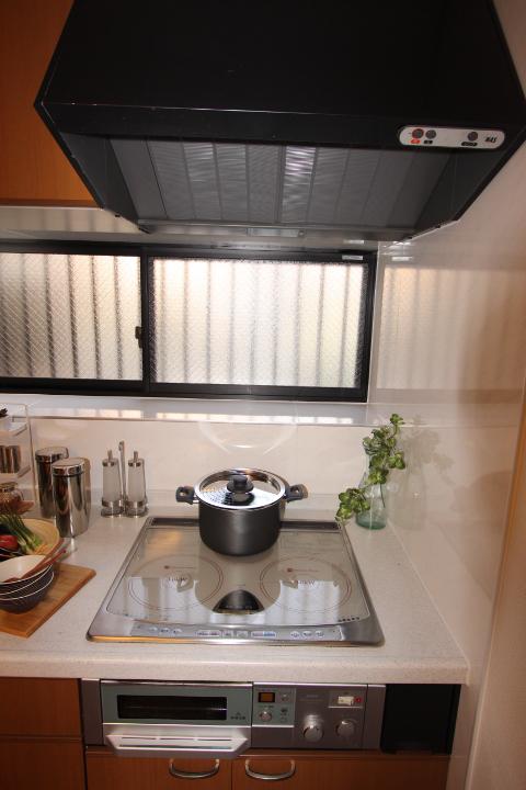 Kitchen. IH cooking heater. All is electric home (2013 November shooting)