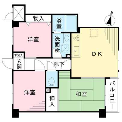 Floor plan. Adachi-ku, Tokyo Nishihokima 2-chome