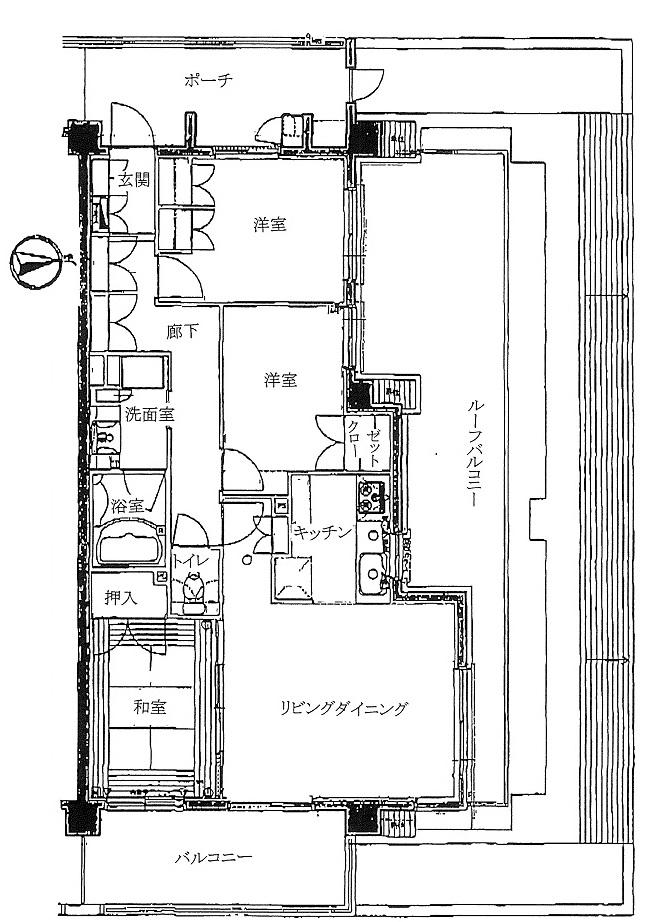 Floor plan. 3LDK, Price 25,800,000 yen, Occupied area 76.14 sq m , Balcony area 10.2 sq m
