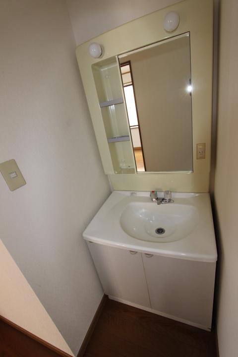 Wash basin, toilet. There is vanity also on the second floor part (September 2013 shooting)