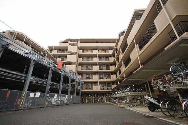 Parking lot. Common areas