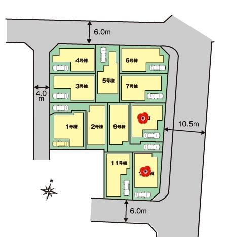 The entire compartment Figure. Camellia 2-chome compartment view