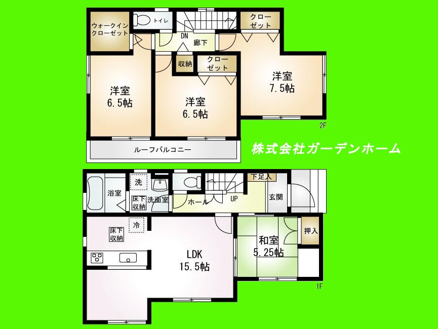 Floor plan. (3), Price 34,800,000 yen, 4LDK, Land area 104.16 sq m , Building area 99.36 sq m